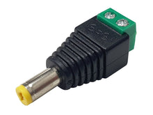 Load image into Gallery viewer, DC Terminal to 2.1mm Jack Adapter, Positive & Negative Markings, Screw Terminal Block Connector, Connects battery pack/wired Power Supply to DC jack