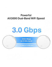 Load image into Gallery viewer, TP-Link Deco X50 AX3000 PoE Router Whole Home Mesh System 3-pack, Wi-Fi 6 router, 574Mbps at 2.4GHz + 2402Mbps at 5GHz, 1× 2.5Gbps port + 1× Gbps Port