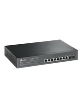 Load image into Gallery viewer, TP-link JetStream 10-Port Gigabit PoE+ Smart Switch, 8×Gb PoE+ Ports, 2×Gb SFP Slots 150W PoE Power, 1U 13-inch Rack-mount, Integration with Omada SDN