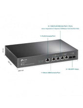 Load image into Gallery viewer, TP-Link JetStream 4-Port 10GBase-T and 2-Port 10GE SFP+ L2+ Managed Switch, 4×10G PoE++ Ports, 2×10G SFP+ Slots, RJ45/Micro-USB Console Port, 200W PoE