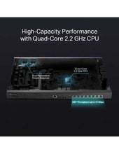 Load image into Gallery viewer, TP-Link Omada VPN Router with 10G Ports, 1× 10G SFP+ WAN Port, 1× 10G SFP+ WAN/LAN Port, 1× Gigabit SFP WAN/LAN Port, 8× Gigabit RJ45 WAN/LAN