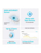 Load image into Gallery viewer, TP-Link Tapo Smart Temperature and Humidity Sensor, 868 MHz, battery powered (1 × CR2450), IoT and Smart Home, TP-Link sensors, TP-Tapo-T310