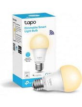 Load image into Gallery viewer, TP-Link Tapo Smart Wi-Fi Light Bulb, Dimmable, Time Scheduling, 60W Equivalent, E27 Base, 2700K, 220V, 50/60 Hz, 2.4 GHz, Tapo App, TP-Tapo-L510E