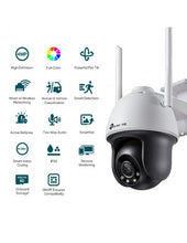 Load image into Gallery viewer, TP-Link VIGI 4MP Full Colour Wi-Fi Bullet IP Network Camera, 4mm Fixed lens, H.265+/H.265/H.264+/H.264, Smart detection, Smart Vid, ONVIF, IP66