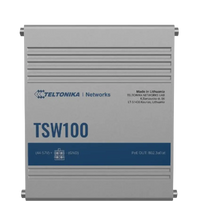 Load image into Gallery viewer, Teltonika TSW100 5 x LAN (1 Gbps), 4 x Port PoE Switch (120 W), 802.3af and 802.3at support, 5 x Gigabit Ethernet with speeds up to 1000Mbps (1Gbps)