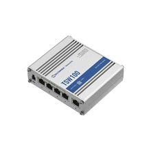 Load image into Gallery viewer, Teltonika TSW100 5 x LAN (1 Gbps), 4 x Port PoE Switch (120 W), 802.3af and 802.3at support, 5 x Gigabit Ethernet with speeds up to 1000Mbps (1Gbps)