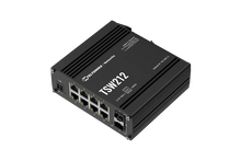 Load image into Gallery viewer, Teltonika Industrial Managed Switch, L2 with additional L3 features, 8 x Gigabit Ethernet ports and 2 x SFP ports, Teltonika Networks OS