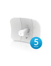 Load image into Gallery viewer, Ubiquiti UISP airMAX LiteBeam 5AC Gen2, 5 pack, includes POE, 23dBi antenna and dedicated WiFi radio for setup via UMobile APP, AirMax 5GHz Radios
