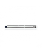Load image into Gallery viewer, Ubiquiti UISP Switch Pro Layer 2, features 24x Gbit Ethernet RJ45 ports, including 16x 27V passive PoE output, 4x 10G SFP+ Ports, 1.3 Inch touchscreen