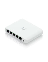 Load image into Gallery viewer, Ubiquiti UniFi Flex Mini 2.5Gbps 5 Port Switch, features 4 x 2.5GbE Ports, 1 x 2.5GbE PoE in port, Optional USB-C Adaptor included - USW-Flex-2.5G-5