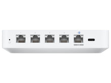 Load image into Gallery viewer, Ubiquiti Multi-WAN UniFi Cloud Gateway Ultra, features 4x Gigabit Ethernet ports, 1x 2.5Gbps WAN Port, a quad-core 1.5GHz CPU, 0.96" LCM | UCG-Ultra