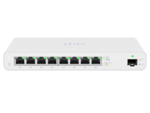 Load image into Gallery viewer, Ubiquiti UISP Switch 8 Port Gigabit PoE 110W 1SFP, Ethernet Ports: 8x 10/100/1000, Power Input: 27V, 4.4A Power Supply (Included) | UISP-S