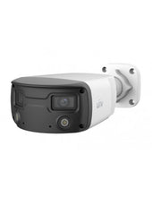 Load image into Gallery viewer, UNV Ultra H.265 P3 4MP Dual-Lens ColorHunter 16° Wide Angle Fixed Bullet Camera, 2x built-in warm lights, PoE, 4.00mm lens, IP67, SD slot 256GB, Mic