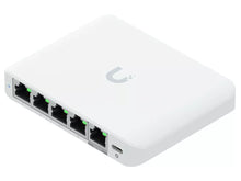 Load image into Gallery viewer, Ubiquiti UniFi Flex Mini 2.5Gbps 5 Port Switch with PoE Input, 5*10/100/1000/2500Mbps, 5V USB-C Adapter (Incl) or PoE on Port 5 | USW-Flex-2.5G-5-EU