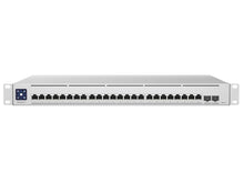 Load image into Gallery viewer, Ubiquiti UniFi Enterprise Switch 24 Port 10Gbps 2 SFP28, with 24x10Gbps Ports 2x25Gbps SFP28 ports, 1.3" LCM touchscreen with AR | USW-EnterpriseXG-24