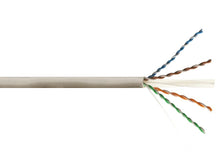 Load image into Gallery viewer, Linkbasic UTP-6100A 100M Drum Cat6a Solid Grey UTP Cable, can support data rates of 10Gbps at 100m's, 4 pair Solid Bare Copper