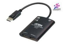 Load image into Gallery viewer, ATEN 2-Port True 4K DisplayPort Single Stream Transport (SST) or Multi-Stream Transport (MST) Mode; dual output – up to 3840 x 2