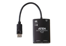 Load image into Gallery viewer, ATEN 2-Port True 4K DisplayPort Single Stream Transport (SST) or Multi-Stream Transport (MST) Mode; dual output – up to 3840 x 2