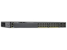 Load image into Gallery viewer, Cisco Catalyst 2960-X series Enterprise 24-port Switch, with 24 Gigabit Ethernet PoE 370W, 2 × 10G SFP+, LAN Base WS-C2960X-24PD-L
