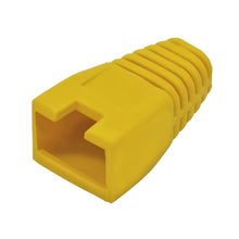 Load image into Gallery viewer, Acconet RJ45-b-y50 RJ45 Connector Boots, Yellow, 50 Pack, Provides Plug Tab Protection and Identification, Cabling & Cabinets, LAN Cable & Connectors