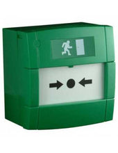 Load image into Gallery viewer, ZKTeco Emergency Green Call Point, Resettable, No back up battery incl, Mechanical emergency door release switch, Push point activation, CallPoint-G