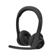 Load image into Gallery viewer, Logitech Headset-Zone 300-Black, emea28i-935, Dual Noise-cancelling Mics, 20-hour Battery, Multi-device Support 981-001407