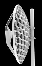 Load image into Gallery viewer, MikroTik LHG 2 XL 2.4GHz Outdoor grid CPE, featuring 650MHz CPU, 64MB RAM, 802.11b/g/n dual chain, 1x FE LAN, RouterOS L3, PoE in, 21dBi gain, 11V-30V