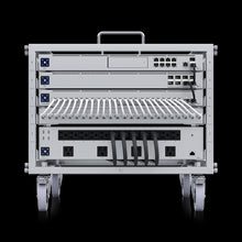 Load image into Gallery viewer, Ubiquiti UniFi UB-USW-RACK-6U Network Mini 6U Rack - 6U-sized Device Rack - 24-port Blank Patch Panel - Toolless Assembly - Lockable Casters