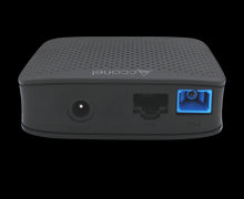 Load image into Gallery viewer, Acconet xPON ONU 1x Gigabit LAN, Up to 2.5Gbps downlink, 1.25Gbps uplink, 1x SC/UPC Port, 1 Gbps LAN, 12V DC Power Supply PSU, Fibre Optics, xPON CPE