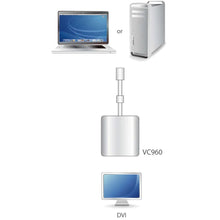 Load image into Gallery viewer, ATEN VC960 Mini DisplayPort to DVI Adapter - White - Supports 1080p video formats - VGA, SVGA, XGA, SXGA, UXGA - RoHS Certified, DVI-I, 52 grams