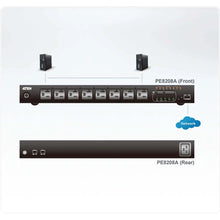 Load image into Gallery viewer, Aten PE8208G Power Distribution Unit, 16A Per outlet Metered, 8 AC Outlet SW PDU, 1U Mounting, 100-240 V, 16 A, 50 - 60 Hz