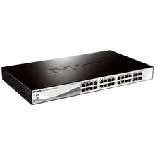 Load image into Gallery viewer, D-Link DGS-1210-28P 24x PoE 10/100/1000 Ports + 4x Gigabit SFP Ports Managed L2 Switch, with 28x Basic switching RJ-45 Ethernet ports, Full duplex, 1U