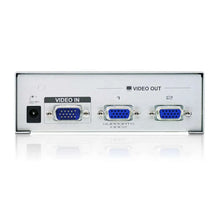 Load image into Gallery viewer, Aten AT-VS92AUK 2-Port VGA Splitter (350MHz) - Silver - 1920 x 1440 pixels - 65m Distance, 0.85 W, Dimensions (WxDxH) 130mm x 75mm x 45mm, Weight 420g