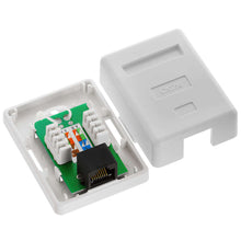 Load image into Gallery viewer, Single RJ45 Cat5 Wall Box, Cabling & Cabinets, LAN Cable & Connectors, Utilities - Easy Installation and Durable Design - Perfect for Home and Office