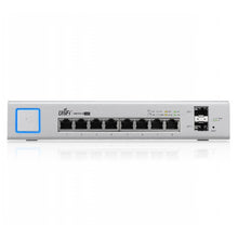Load image into Gallery viewer, Ubiquiti UniFi - Switch, 8x Gigabit RJ45 Ports, 2x SFP Ports, 150W; Supports PoE+ IEEE 802.3at/af (48V) and 24V Passive PoE output