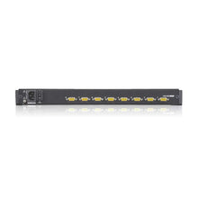 Load image into Gallery viewer, Aten CL1308N Switch, Keyboard port type: PS/2-USB VGA 19 inch LCD KVM Switch, AC input voltage: 100-240 V - 1U Rack Mount - 8 Port Control - Black