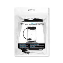 Load image into Gallery viewer, Vantec CB-Stu3-2pb USB3.0 to 2.5Inch SATA Hard Drive Adaptor with Case, Simple snap & Lock Casing, USB connectivity, Plug and ready without rebooting