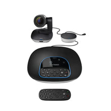 Load image into Gallery viewer, Logitech VC Conference Camera Group package includes Camera speakerphone remote 2 x 5m cables dual purpose mount