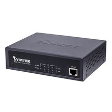 Load image into Gallery viewer, Vivotek Unmanaged 4x GE PoE, 1x GE Switch, 10 Gbit/s Ethernet 100/1000/10000, Basic switching RJ-45 ports, 10BASE-T,100BASE-TX,1000BASE-T, Full duplex