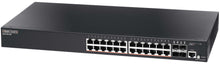 Load image into Gallery viewer, Edge-Core 28 Port Gigabit Websmart Pro PoE Switch, featuring 24x Gigabit PoE Ports, 4x SFP Ports, 192W, 56Gbps Switching Capacity, 256 MB DRAM