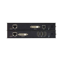 Load image into Gallery viewer, Aten CE610A USB 2.0 DVI HDBaseT KVM Extender - with 2x RJ-45 ports (transmitter) - 1920x1200, 100m, Cables included DVI, USB, Transmitter and Receiver