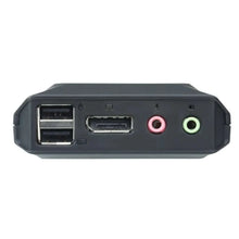 Load image into Gallery viewer, Aten CS22dp 2-port USB DisplayPort Cable KVM Switch, 1.2 m, 2560x1600 pixels, 3.5mm headphone,3.5mm mic,DisplayPort,USB A(Console)