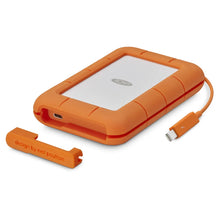 Load image into Gallery viewer, Seagate STFR5000800 LaCie 5TB Rugged Mini USB-C External Hard Drive, Drop, Crush, Rain Resistant, USB3.2 Gen 1 (3.1 Gen 1), Grey,Yellow, Storage HDD