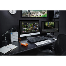 Load image into Gallery viewer, Seagate STFR5000800 LaCie 5TB Rugged Mini USB-C External Hard Drive, Drop, Crush, Rain Resistant, USB3.2 Gen 1 (3.1 Gen 1), Grey,Yellow, Storage HDD