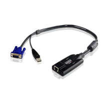 Load image into Gallery viewer, Aten USB VGA CPU KVM Adapter/Aten Altusen - KA7170 - Black - RJ-45 Connector - 100g - Dimensions (WxDxH): 43 x 90 x 23 mm