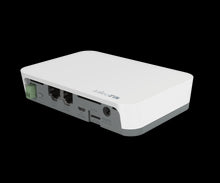 Load image into Gallery viewer, MikroTik IoT Gateway 2.4 GHz - Bluetooth, 802.11b/g/n, 300 Mbit/s, 3x (DC jack, PoE-IN, MicroUSB), PoE IN (802.3af/at), PoE OUT (802.3af/at), Mico-USB
