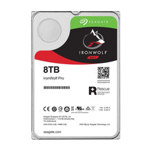 Load image into Gallery viewer, Seagate ST8000VN004 Ironwolf 8TB HDD NAS Drives - SATA 6GB/s - 1-8 Bays Supported - MUT: 180TB/Year - Dual Plane Balancing - Storage/Memory Solution