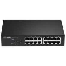 Load image into Gallery viewer, Edimax 16 Port, Unmanaged, Gigabit Switch, 16x 10/100/1000Mbps Gigabit Ethernet Switch, 11" with rack-mount bracket, IEEE 802.11p QoS Packet-switching