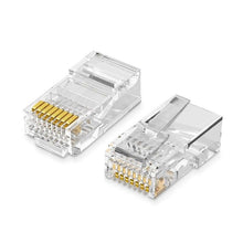 Load image into Gallery viewer, Acconet Unshielded CAT6 RJ45 Connectors 100 Pack, Cabling & Cabinets, LAN Cable & Connectors, Utilities (100pcs CAT6 RJ45 Connectors) - RJ45-100-CAT6