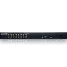 Load image into Gallery viewer, Aten KH1516Ai 16-Port Cat5 IP KVM Switch - 1 User(1 IP or 1 Local) Cat5 IP KVM Switch, TAA Compliant, Security algorithms 256-bit AES,3DES,DES,SSL/TLS